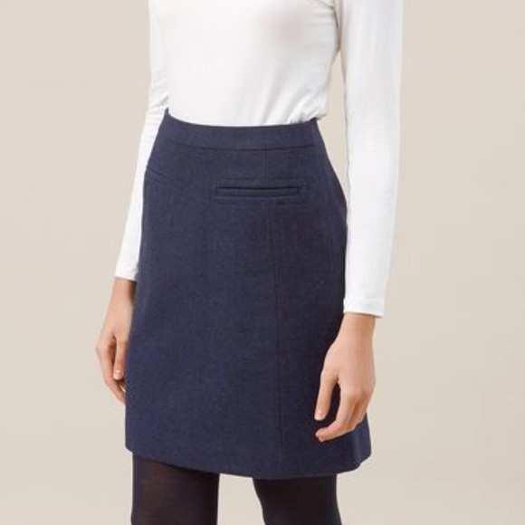 hobbs denim skirt